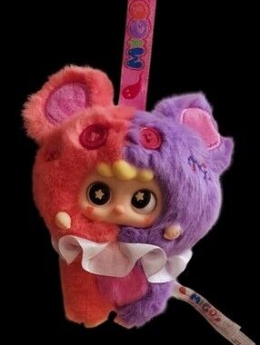 MIGO -Troublemaker Plush Doll Keychain - Pink & Purple